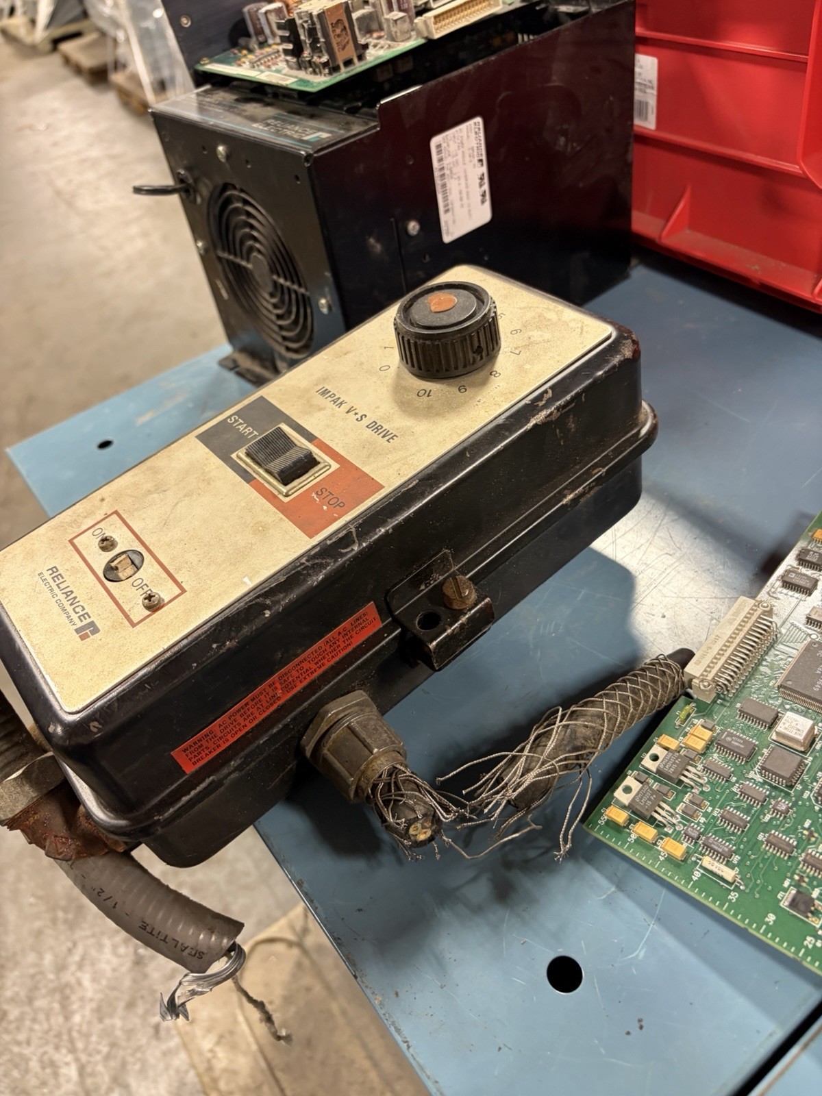RELIANCE ELECTRIC 3/4 HP 115V IMPAK V-S DRIVE 8C54D USED
