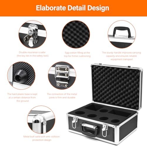 Astromania 2-In Telescope Accessory Case Aluminum Alloy Customizable Foam 14×10