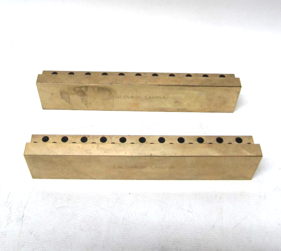 (LOT OF 2, NEW) Lamina L-Gib Oil Free Alum. Bronze Guide Bar L4LG48GN