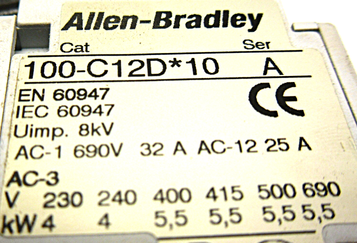 NEW ALLEN BRADLEY 103S-BTDJ2-DC10C /A STARTER 140M-D8E-C10 /E 100-C12D*10 /A