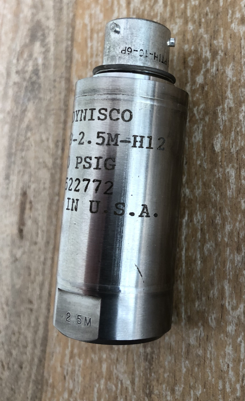 Vintage Quality DYNISCO Pressure Transducer or Sensor PT139-2.5M-H12 NOS