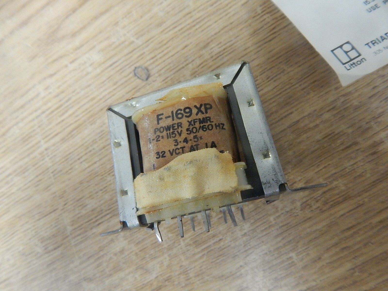 NEW Triad F169XP Power Transformer 115VAC 32VCT .10A 15VCT .287A FREE SHIPPING*