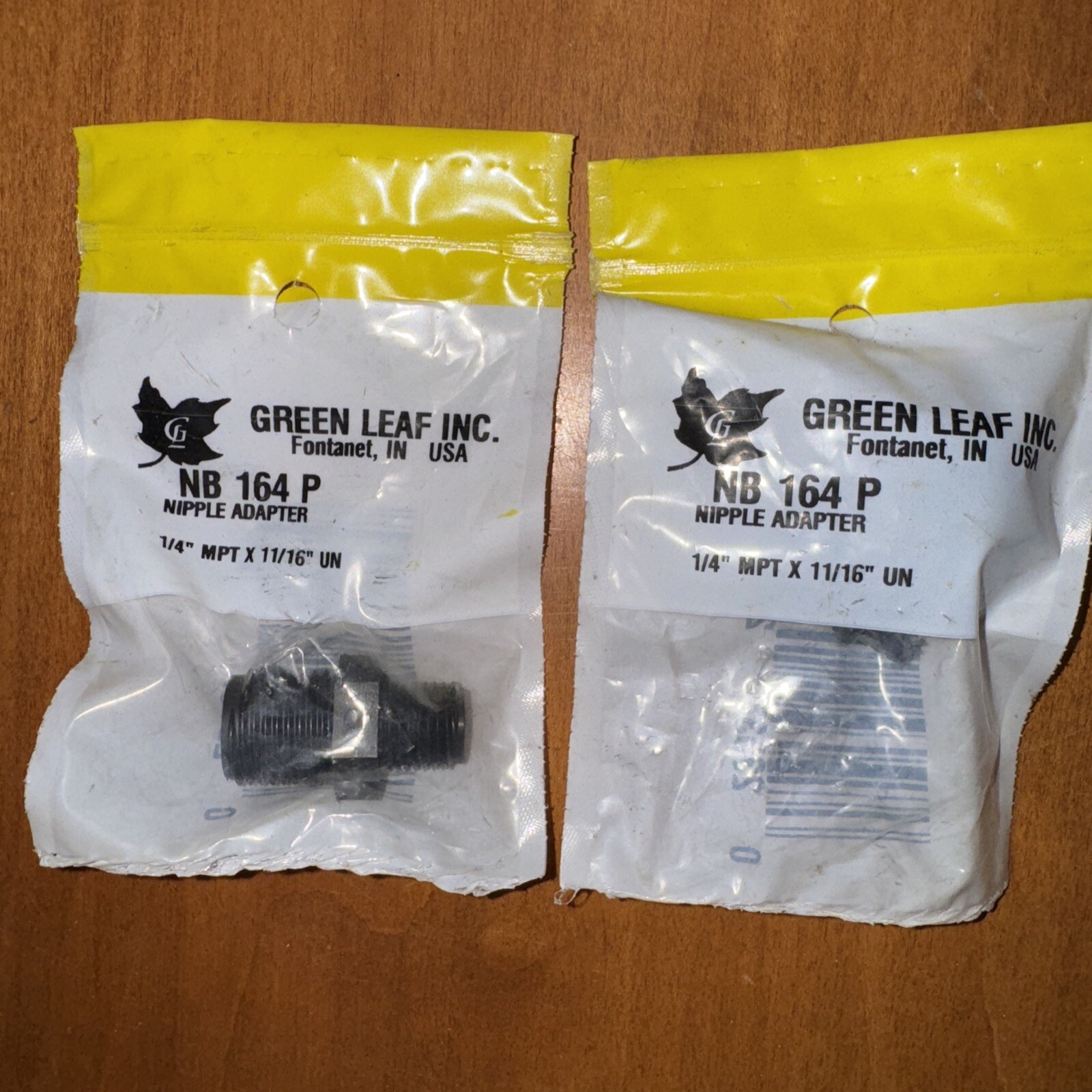 Green Leaf Poly Nipple Adapter 1/4″ Male to 11/16″ Male NB164P BG1 (2 pieces)