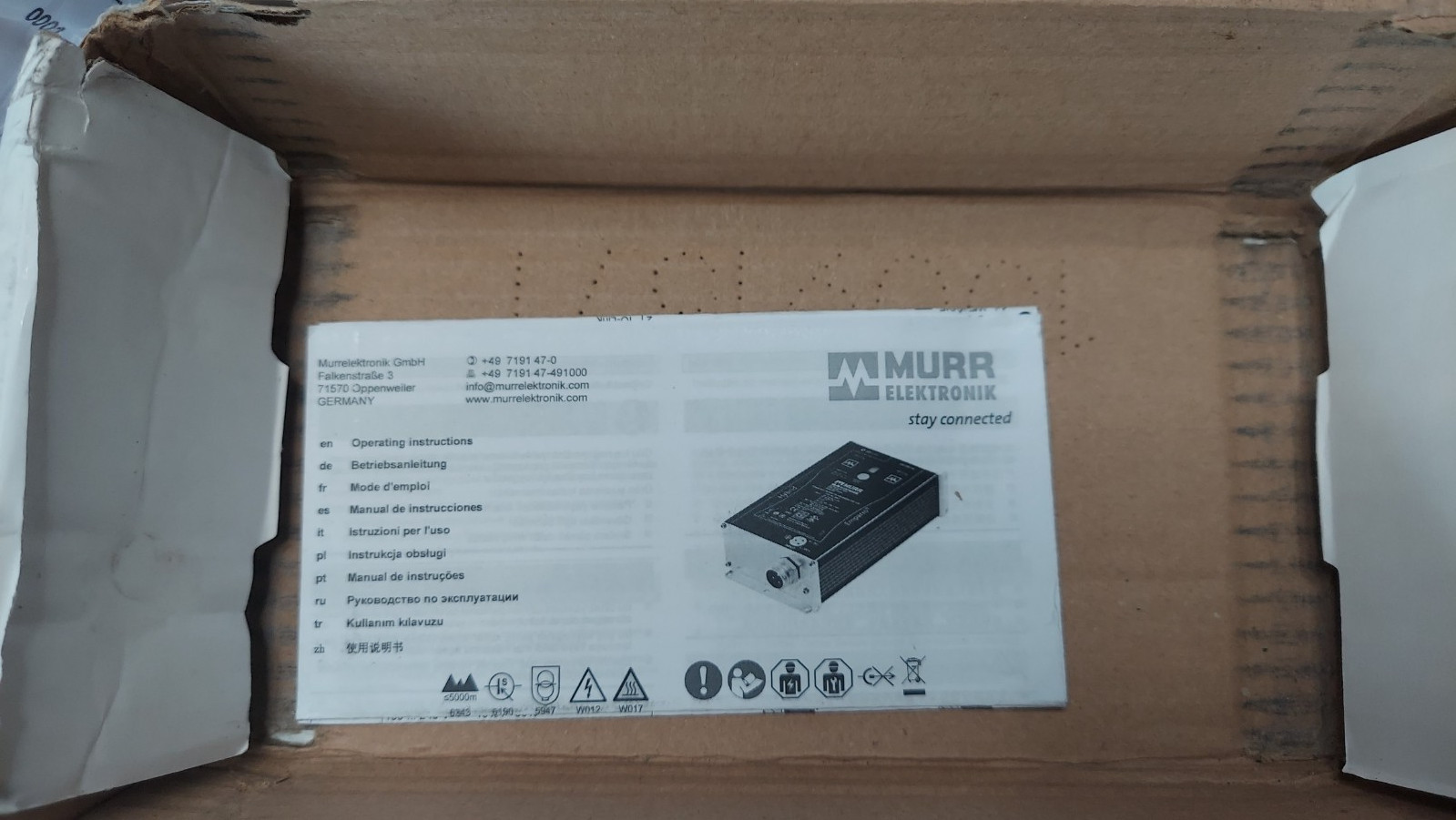 New Murr Elektronik 85688 Emparro67 Hybrid 10-100-240/24 M12 PELV Power Supply