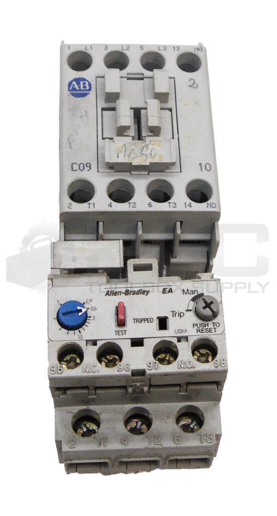 ALLEN BRADLEY 100-C09*10 /A CONTACTOR 600VAC 25A W/ 193-EA1DB /A OVERLOAD RELAY