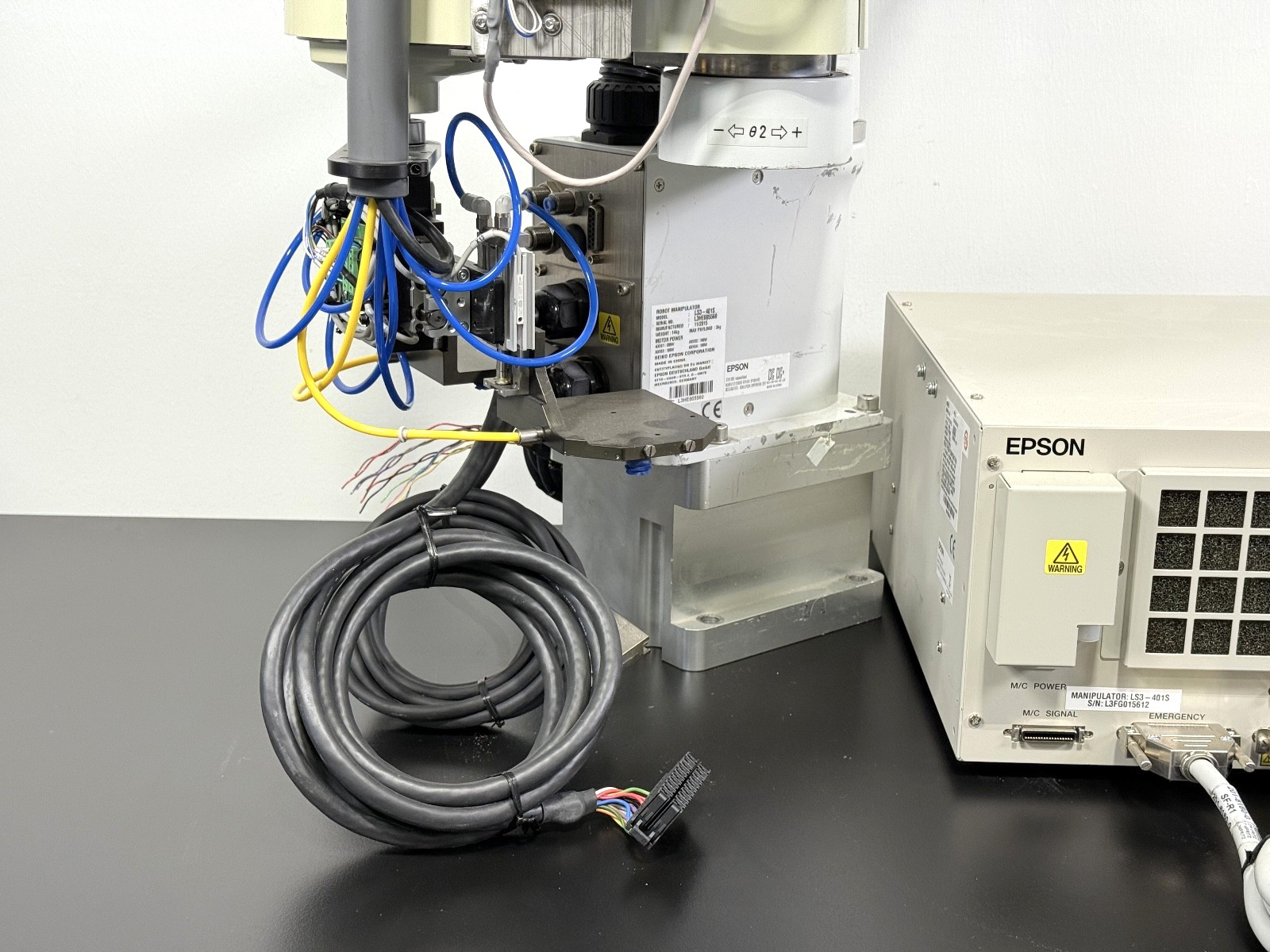Seiko Epson LS3-401S 4-Axis SCARA Robot w/ RC90 Controller 200–240VAC Test