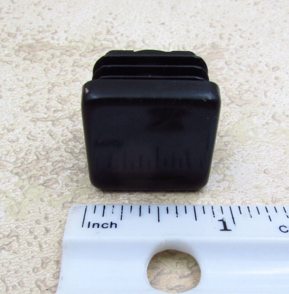 QTY 8 Black 7/8″ Inch, 16-18 Gauge Square Tube End Cap Plastic Insert Plugs
