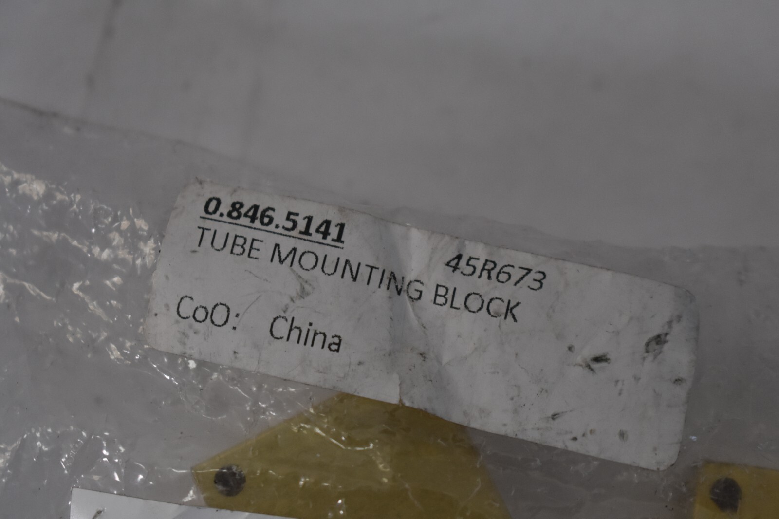 Tube Mounting Blocks 2 Piece 0.846.5141 45R673 Brass Square Shaped Multi Holes