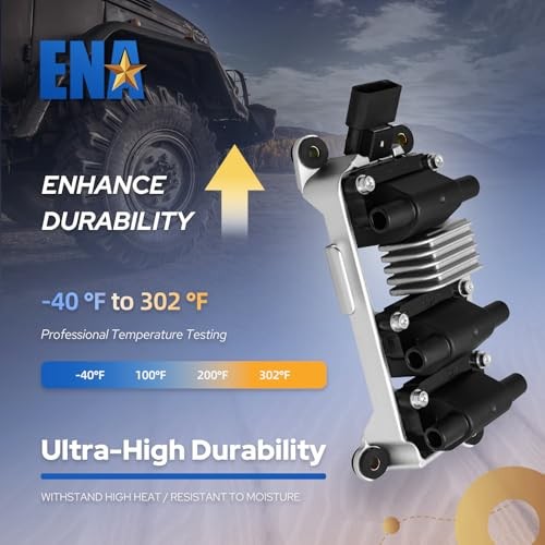 ENA Set of 1 Ignition Coil Pack 2.8L Compatible with Audi Volkswagen VW Passat