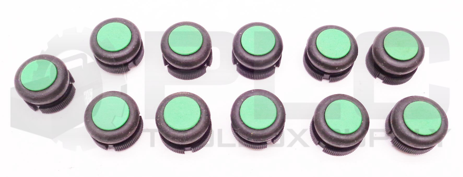 LOT OF 11 NEW SCHNEIDER XACA9413 GREEN BOOTED PUSH BUTTONS