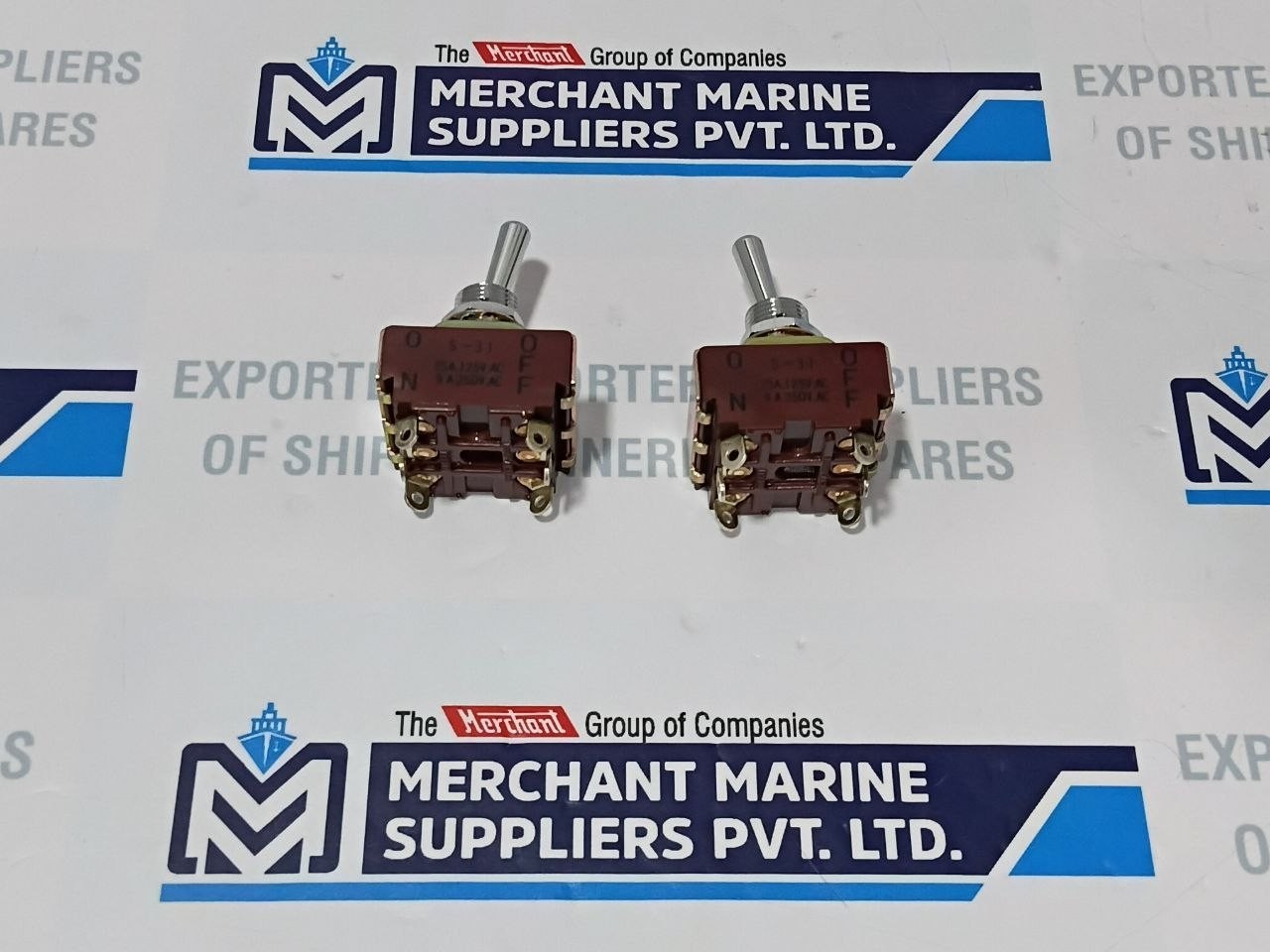 Nikkai S-31 Toggle Switch D-42821-1 25A 125V.AC 9A 250V.AC (Lot of 2 Pcs)