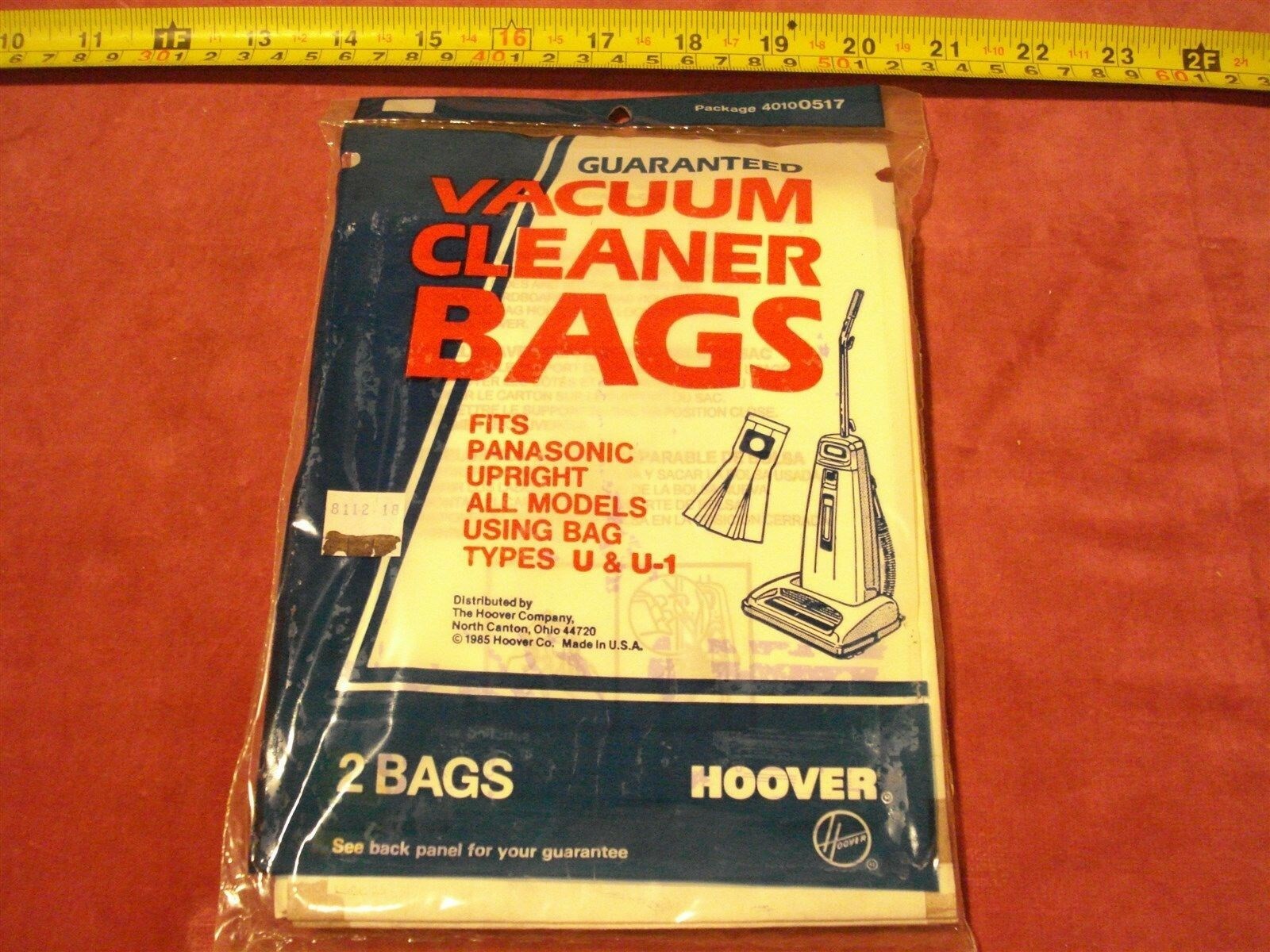 (0923.) Vacuum Cleaner Bags for Panasonic Upright U & U1
