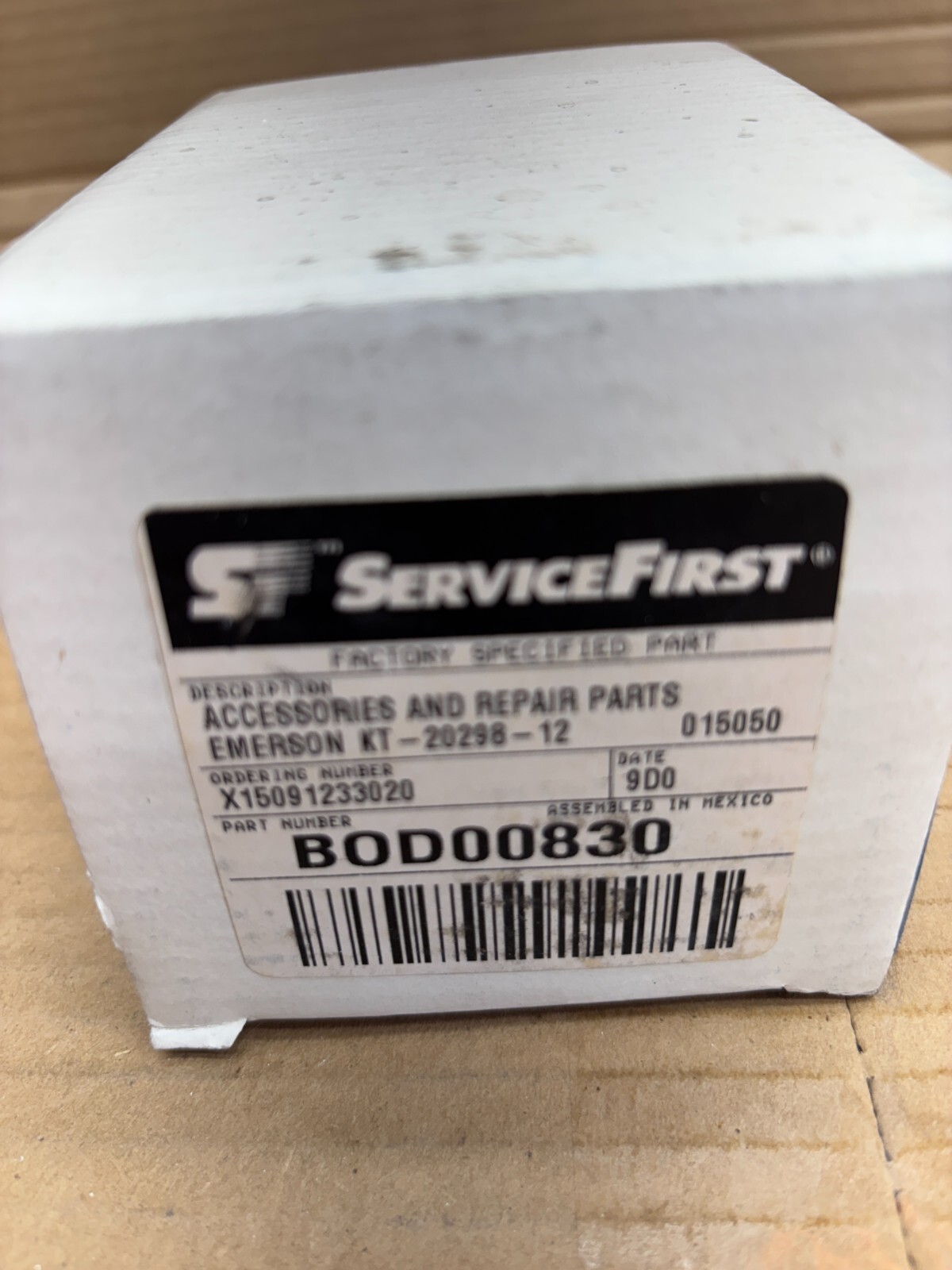 Service First BOD00830 Accessories and Repair Parts Emerson KT