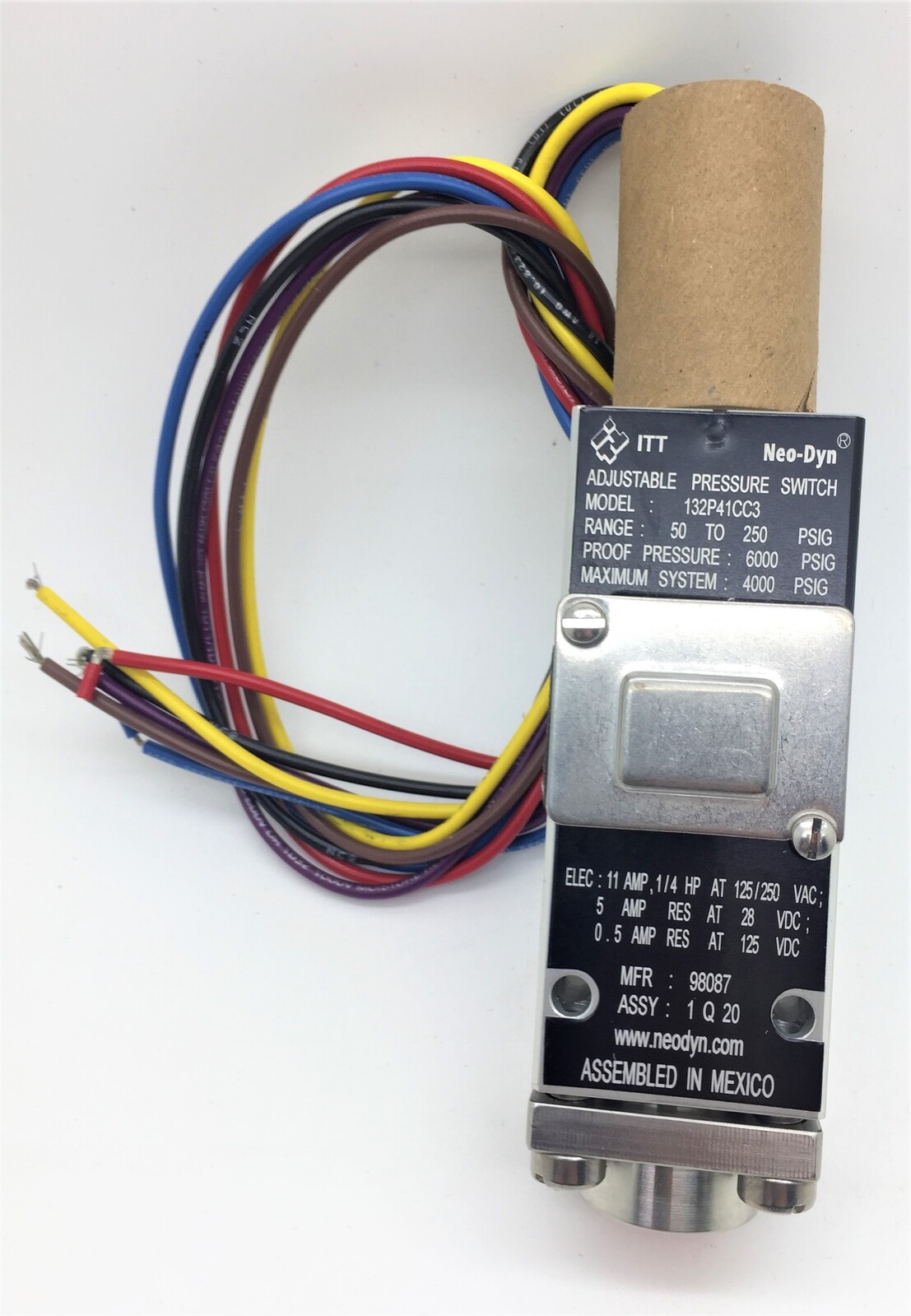 ITT 132P41CC3 Pressure Switch Neo-Dyn 98087 50 to 250 PSI