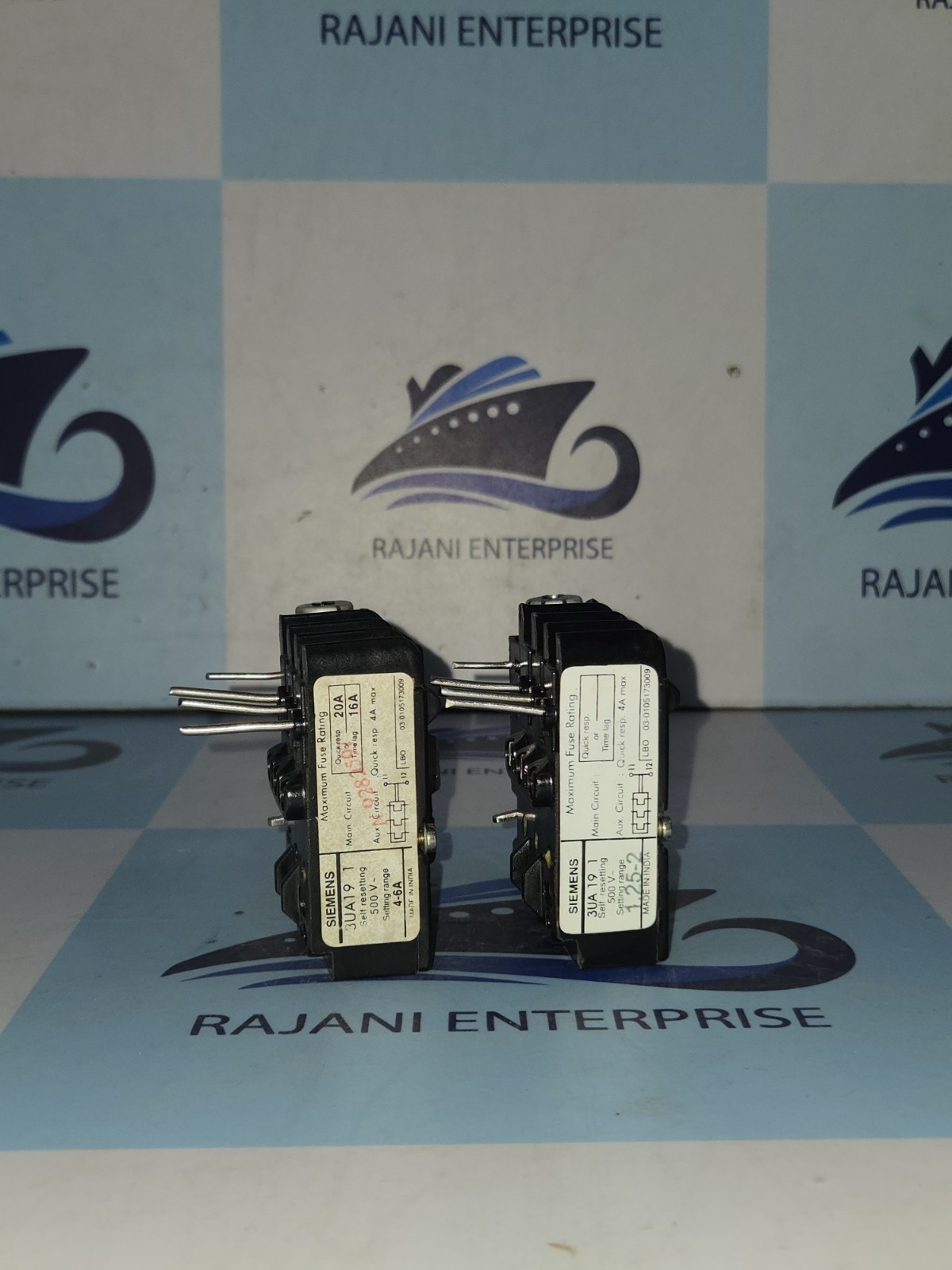 2 x NEW Siemens Bimetal Relay 3UA 19 11-0B Range 1.25-2A & 4-6A