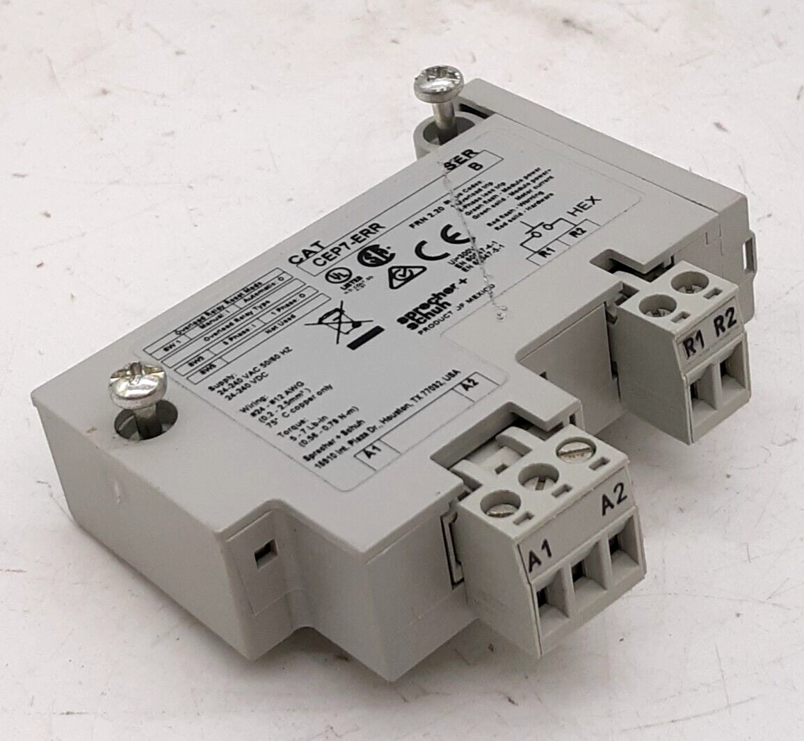 Sprecher+Schuh CEP7-ERR Remote Reset Module