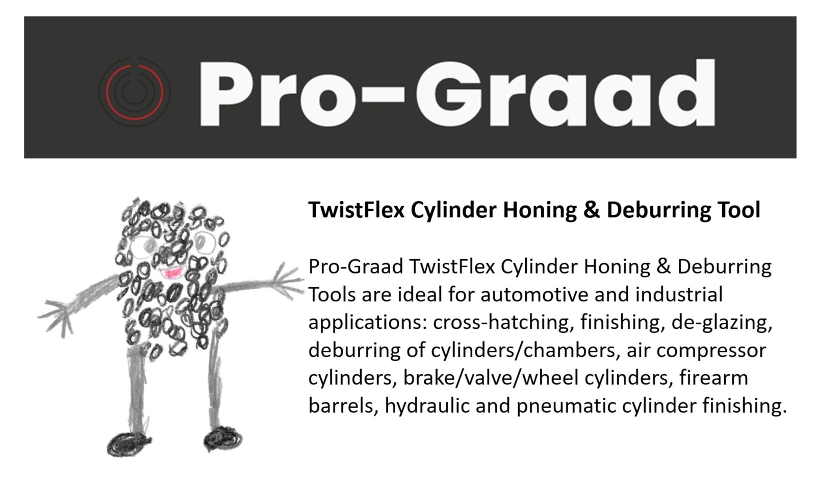 Pro-Graad TwistFlex Cylinder Hone | Flexible Cylinder Honing & Deburring Tool…
