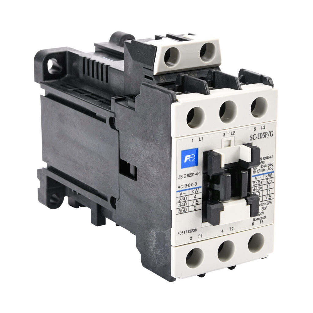 Fuji Electric SC-E05P/G-24VDC IEC Contactor – 25A – (3) N.O. Power Contacts -…