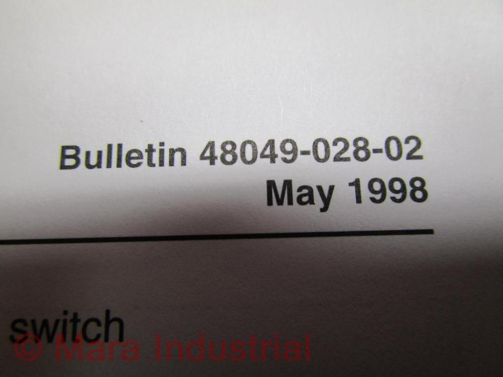 Square D 48049-028-02 Instruction Bulletin For ME & MX