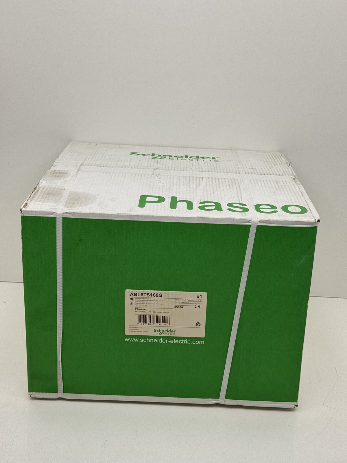 SCHNEIDER ABL6TS160G ISOLATING VOLTAGE TRANSFORMER PRI 230/400V