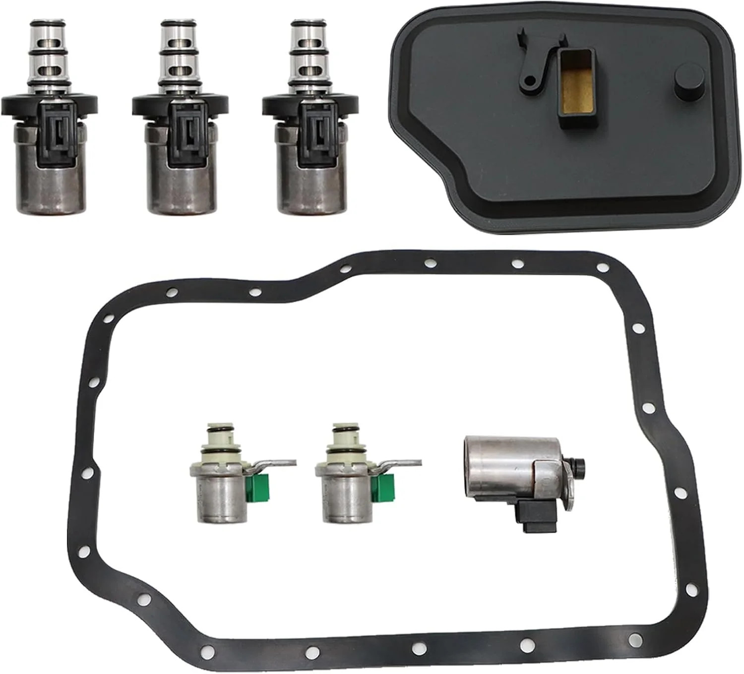 The 4F27E Transmission Solenoid and Filter Kit is compatible with Mazda Protege