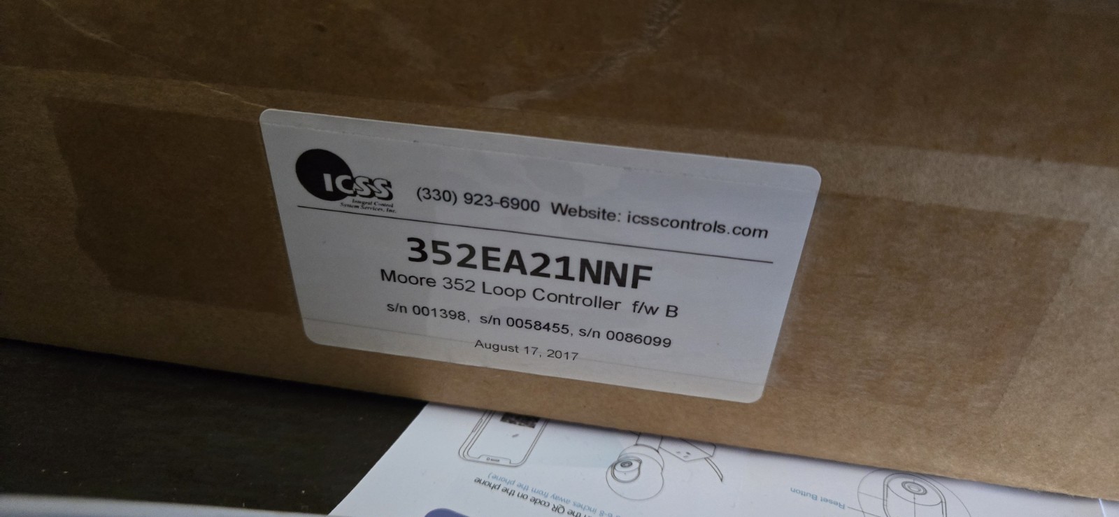 Moore Products Co. 352 Loop Controller f/w B Module 352EA21NNF
