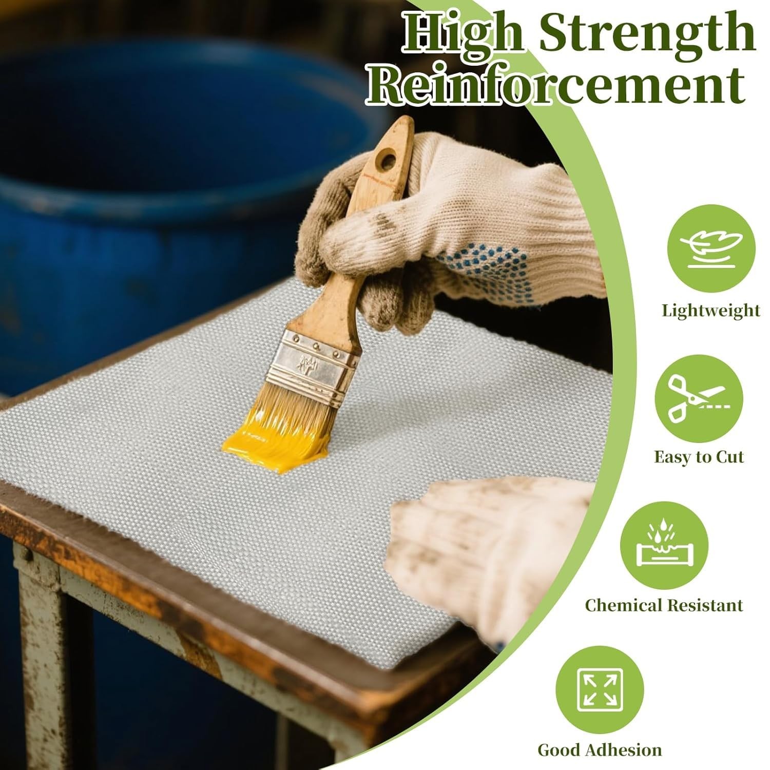 Fiberglass Chopped Strand Mat Fiberglass Repair Kit for Structural Reinforcem…