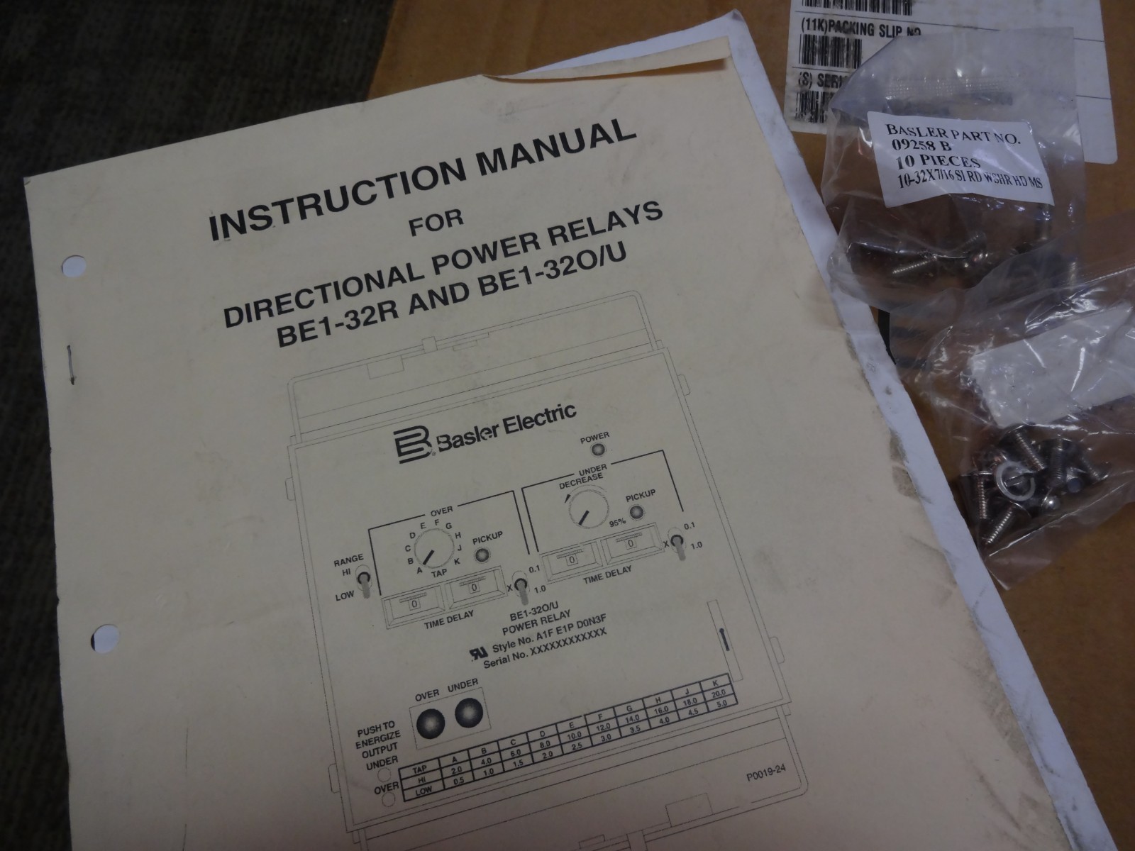 Basler Electric Be1-32r Sync Check Relay D2e A1p A0s1f