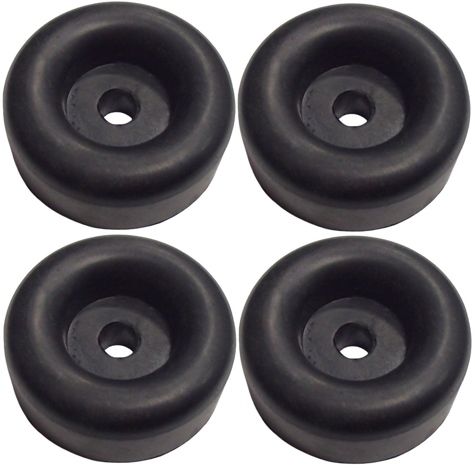 (4 Pack) 2.5″ Trailer Ramp Door Bumper Compatible with Truck Cargo Hatch – Round