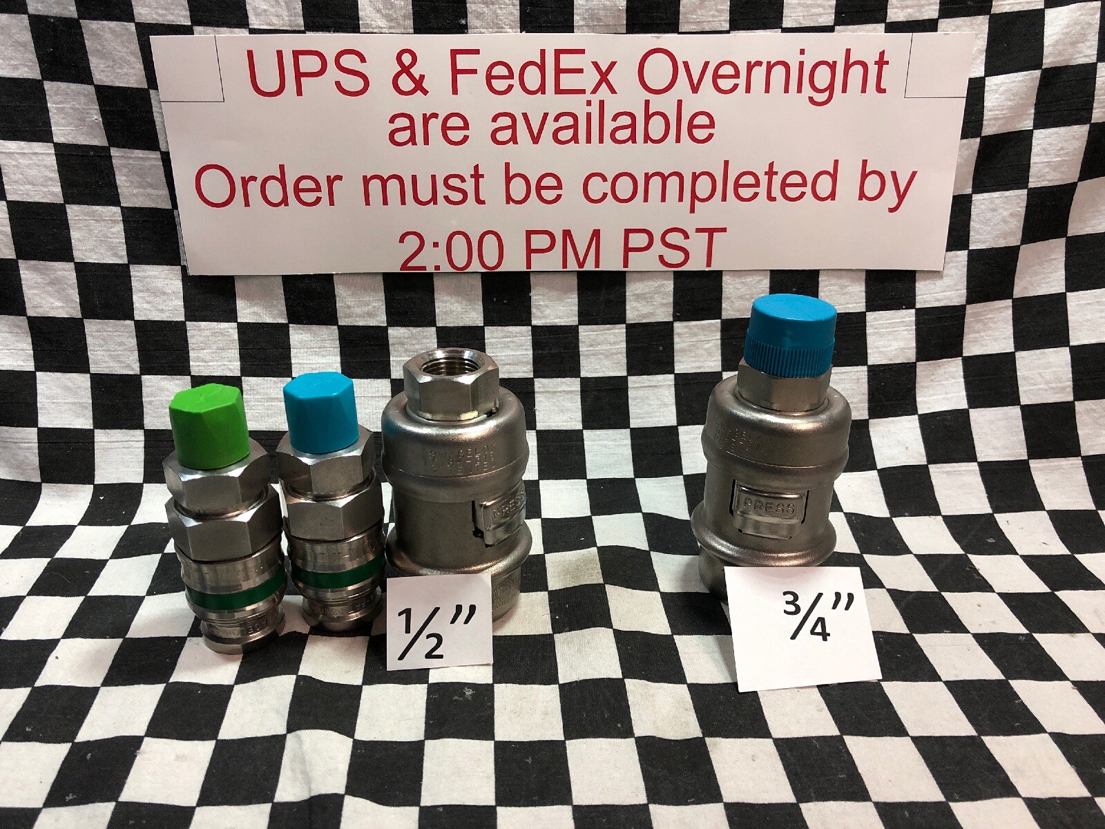 SWAGELOK Quick Connect 1/2″ & 3/4″ SS-QT8-B-316, SHIPSAMEDAY, Lot Of 4, #1615N2