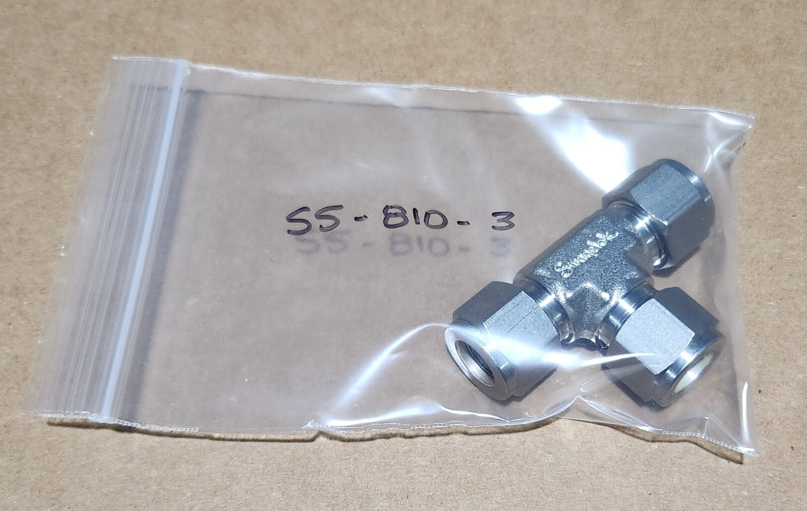 NEW Swagelok SS-810-3 TUBE FITTING UNION TEE 316 SS 1/2 INCH TUBE OD