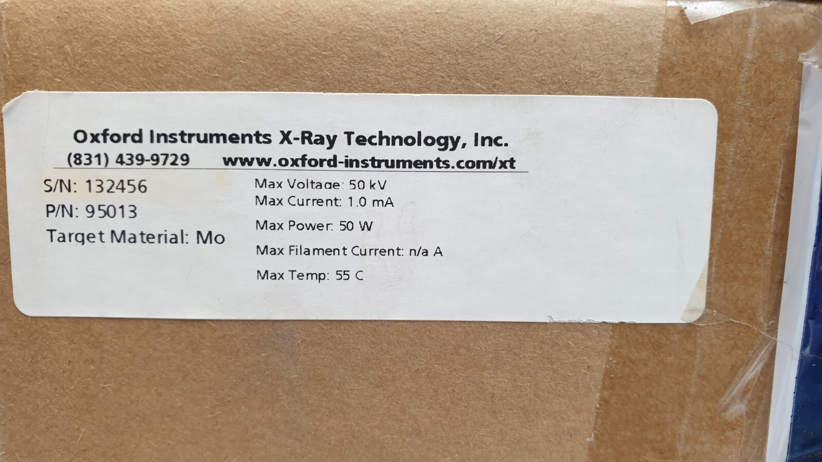 Oxford Instruments X-Ray Technology P/N: 95013