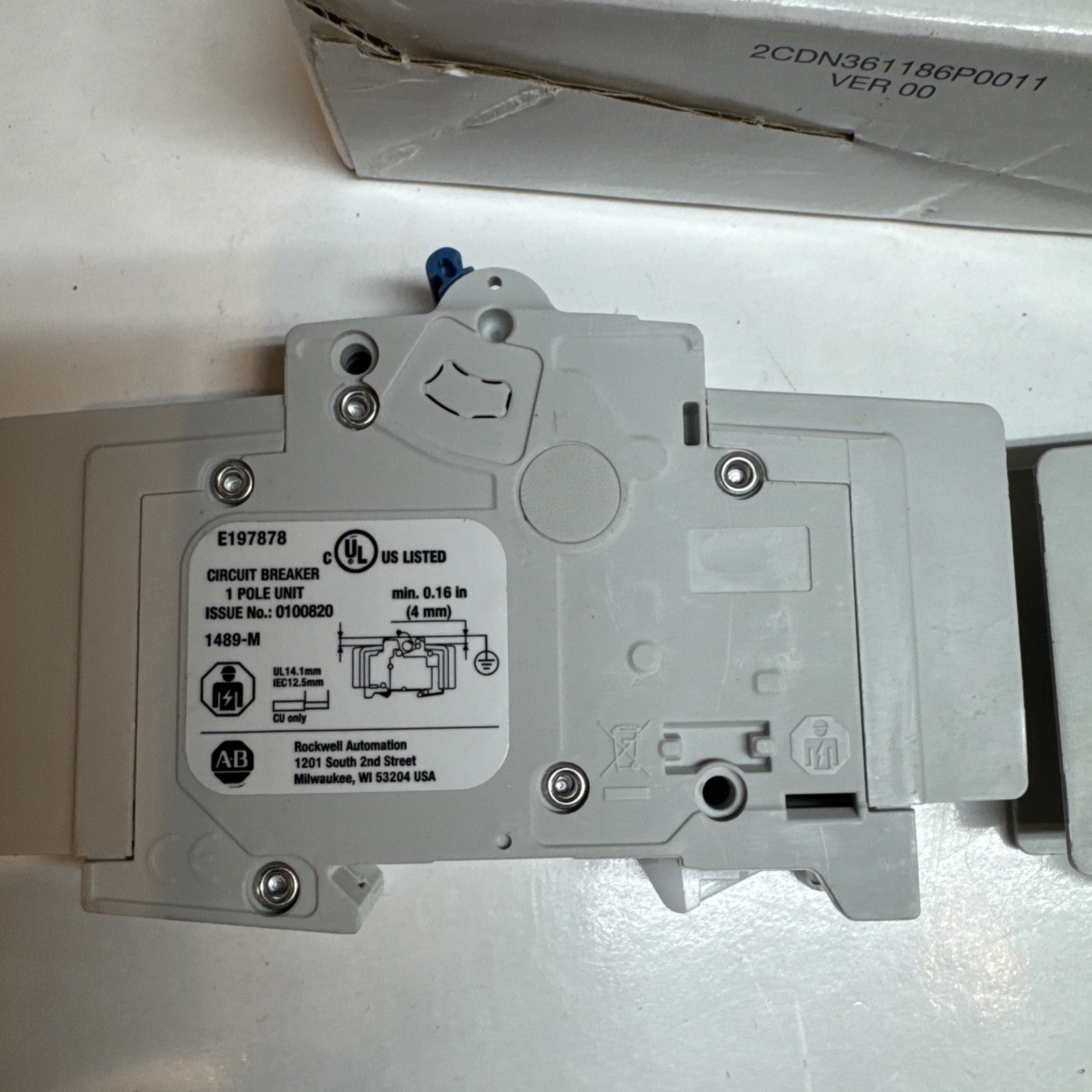 ALLEN BRADLEY 1489-M1C200 SER. D 277V 20A (PKG OF 2)