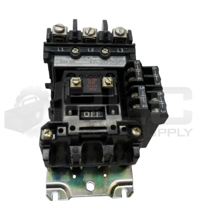 ALLEN BRADLEY 505V-BOD /B CONTACTOR W/ CB236 W/ (2) 595-AB /B AUXILIARY CONTACT