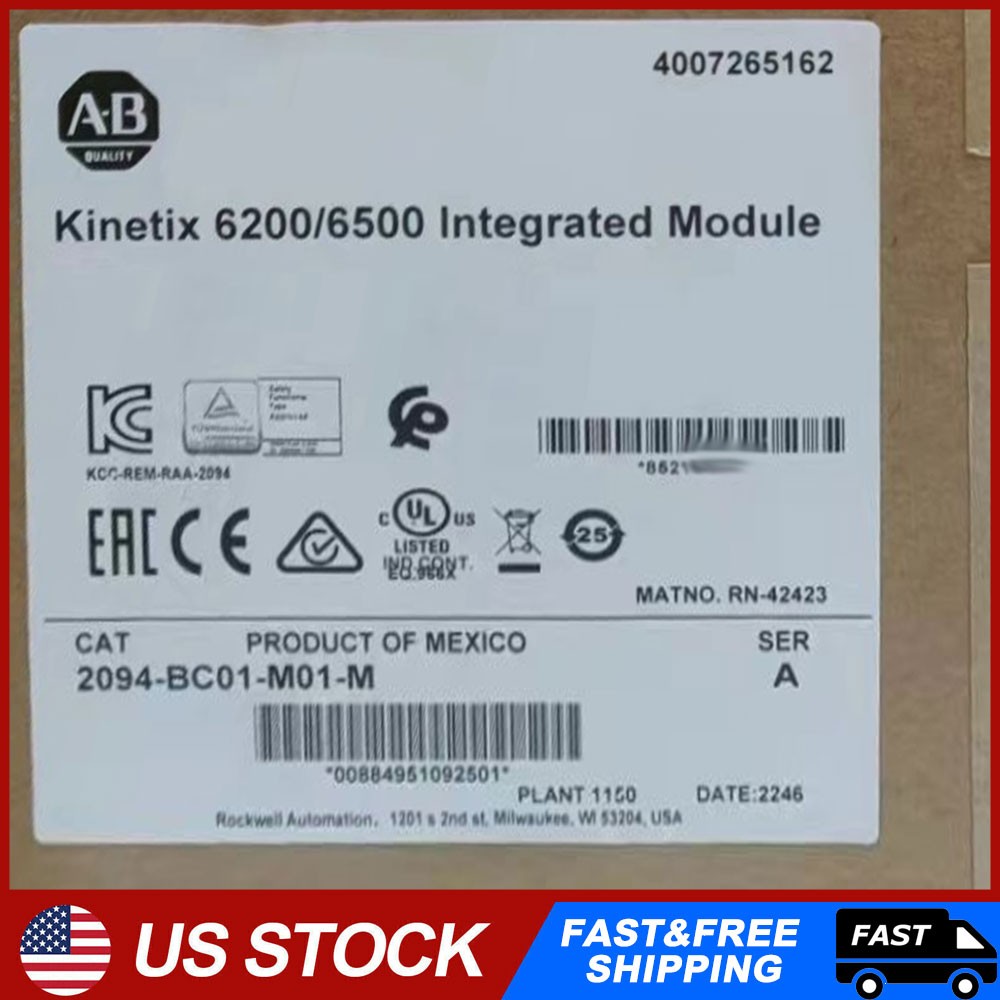 New Genuine New In Box 2094-BC01-M01-M AB Kinetix 6200/6500 Integrated Module