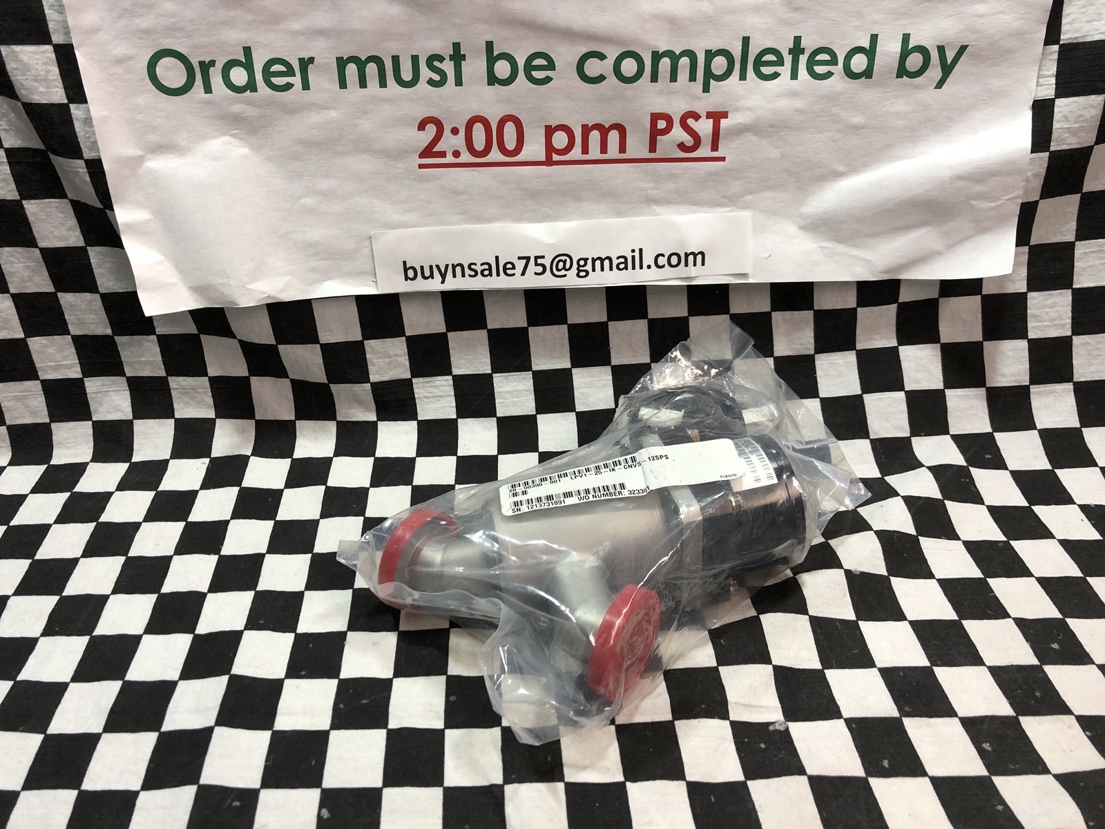 MKS ANGLE INLINE VALVE KF-25 WITH SOLENOID B3113-S31, LPV1-25-IK-CNVS-12SPS