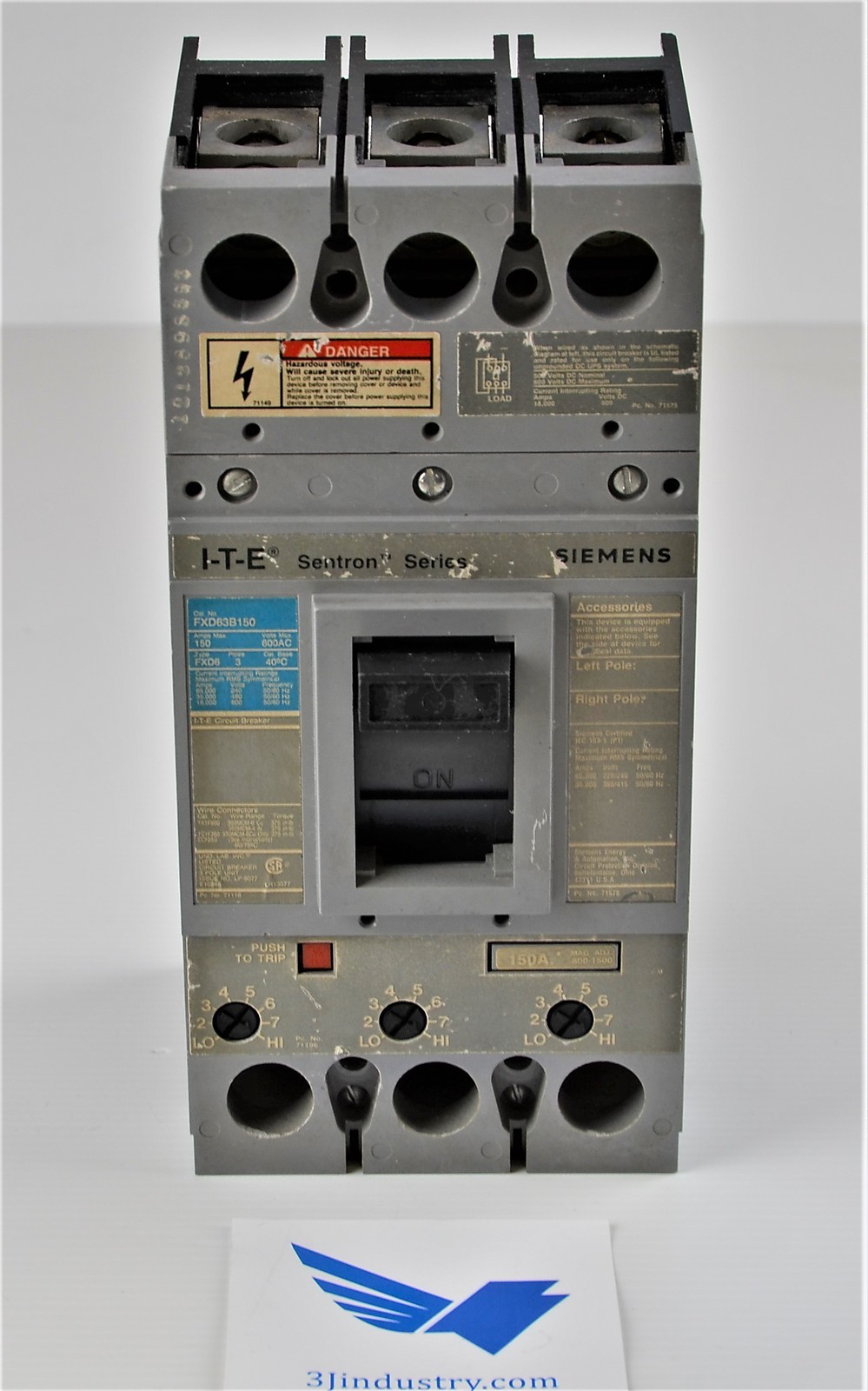 FXD63B150 – ITE – SIEMENS FXD Breaker
