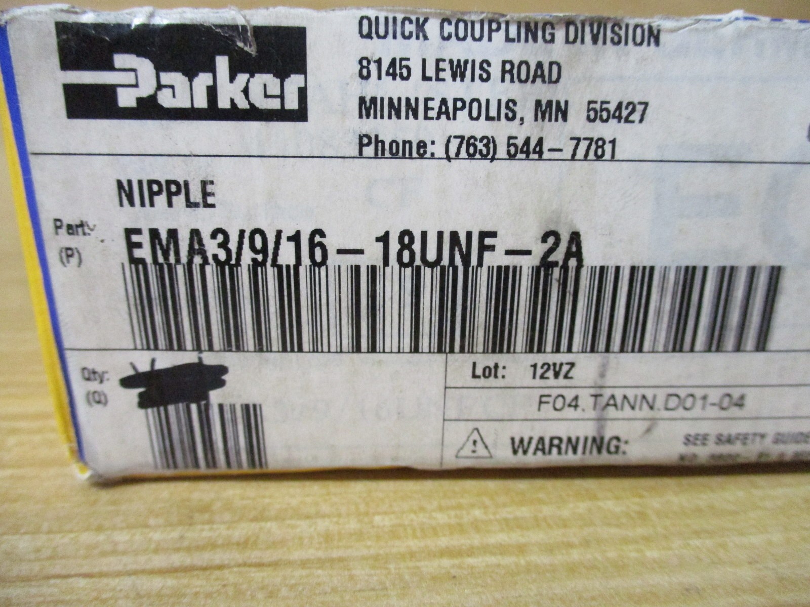 Parker EMA3/9/16UNFCF SensoControl Test Point EMA3/9/16-18UNF-2A (Pack of 6)