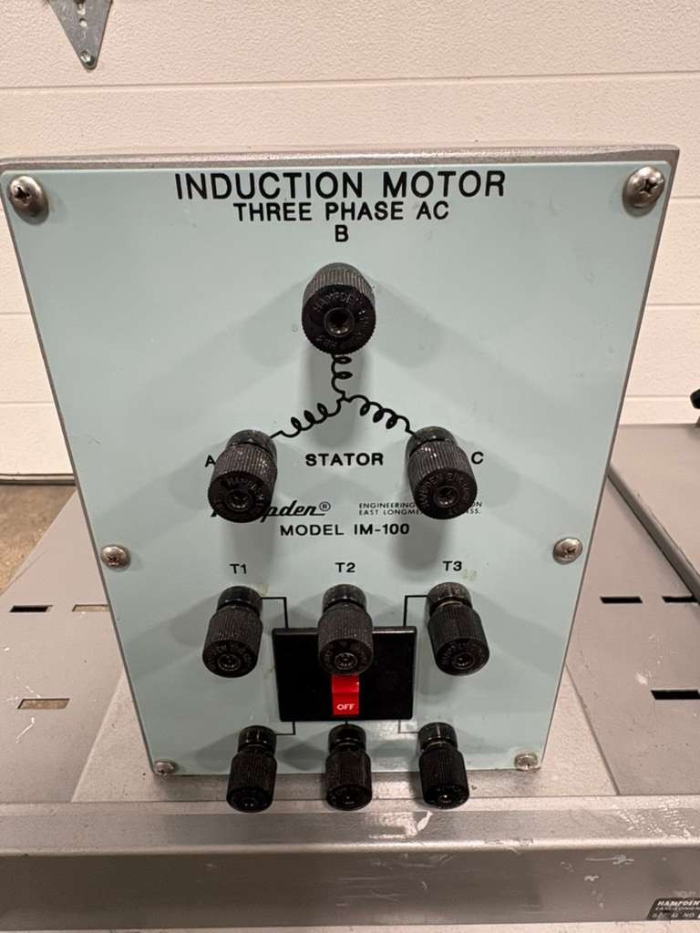Hampden Two-Machine Bedplate Training System Model H-MGB-100-DG, IM-100, PB-100