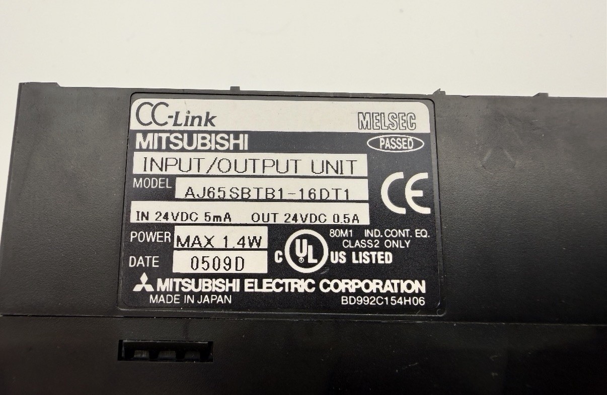 MITSUBISHI AJ65SBTB1-16DT1 CC-LINK INPUT/OUTPUT UNIT #00