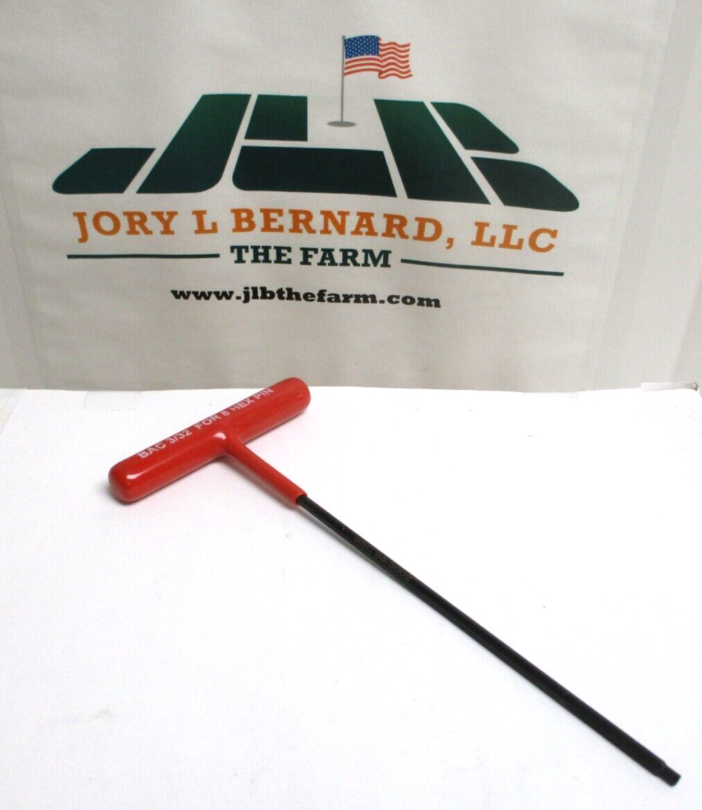 BAC , 3/32″ x 6″ , T-HANDLE ALLEN WRENCH , FOR 8 HEX PIN , LOT OF 5