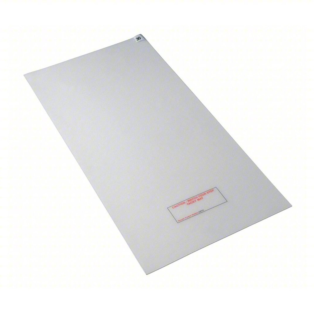 4 Pack Condor 6GRA3 24″ x 36″ Tacky Floor Mat Clear 1.5 mil Thick Polyethylene