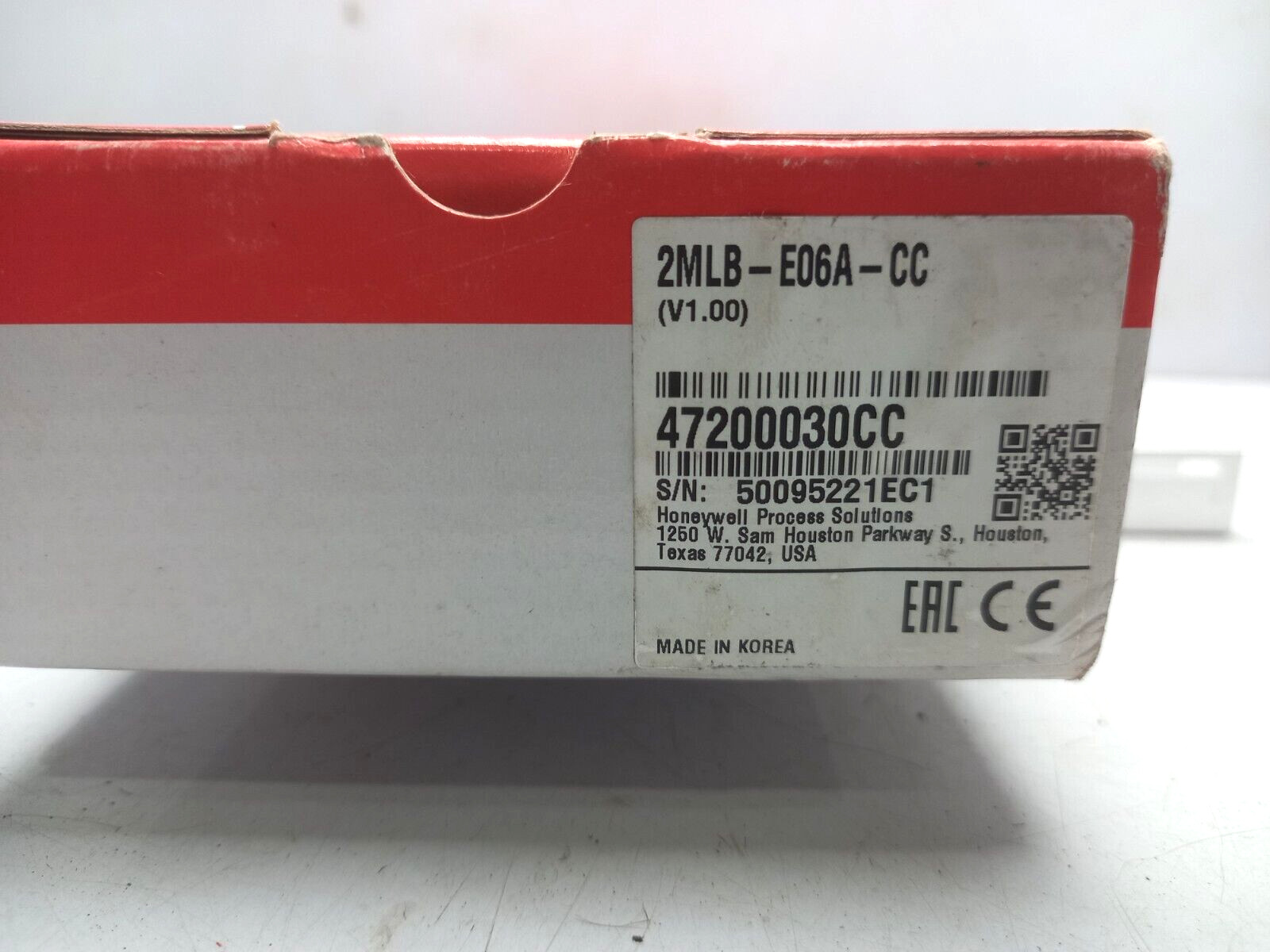 Honeywell 2MLB-E06A-CC V1.00 Extension Base 6 Slot XGB-E06A Rev 9.1