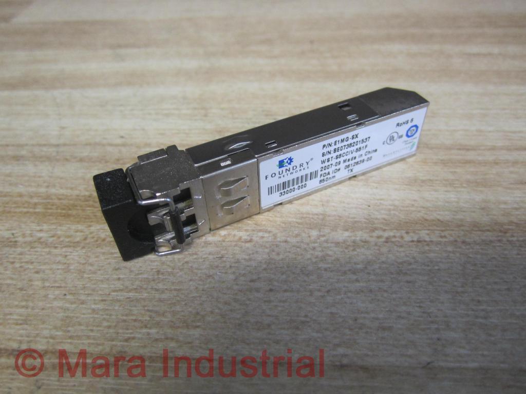 Foundry Networks E1MG-SX Optical Transceiver WST- S8CCIV-551F