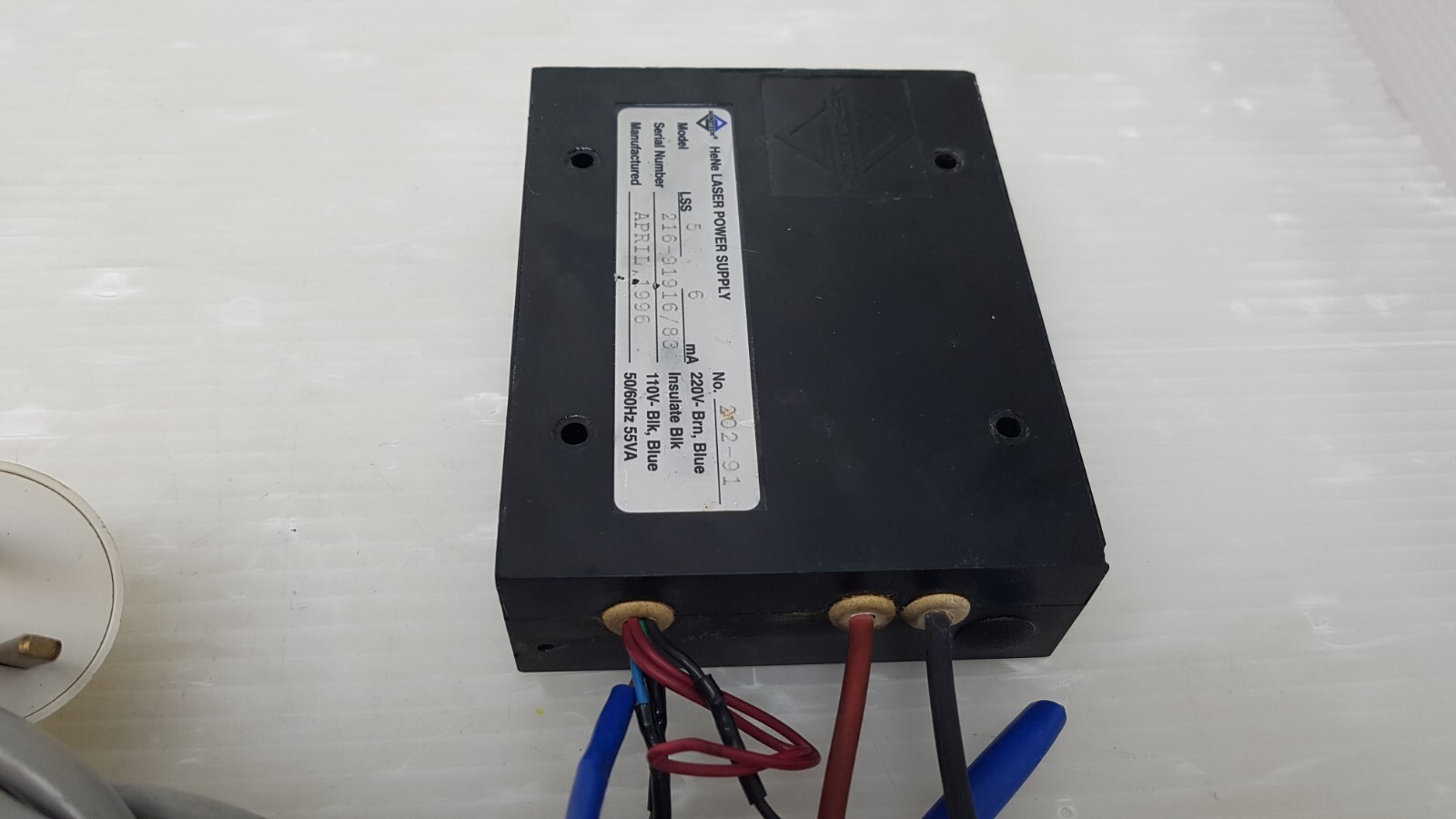 MELLES GRIOT 05-LHR-289, W/ AEROTECH HeNe LASER POWER SUPPLY 5