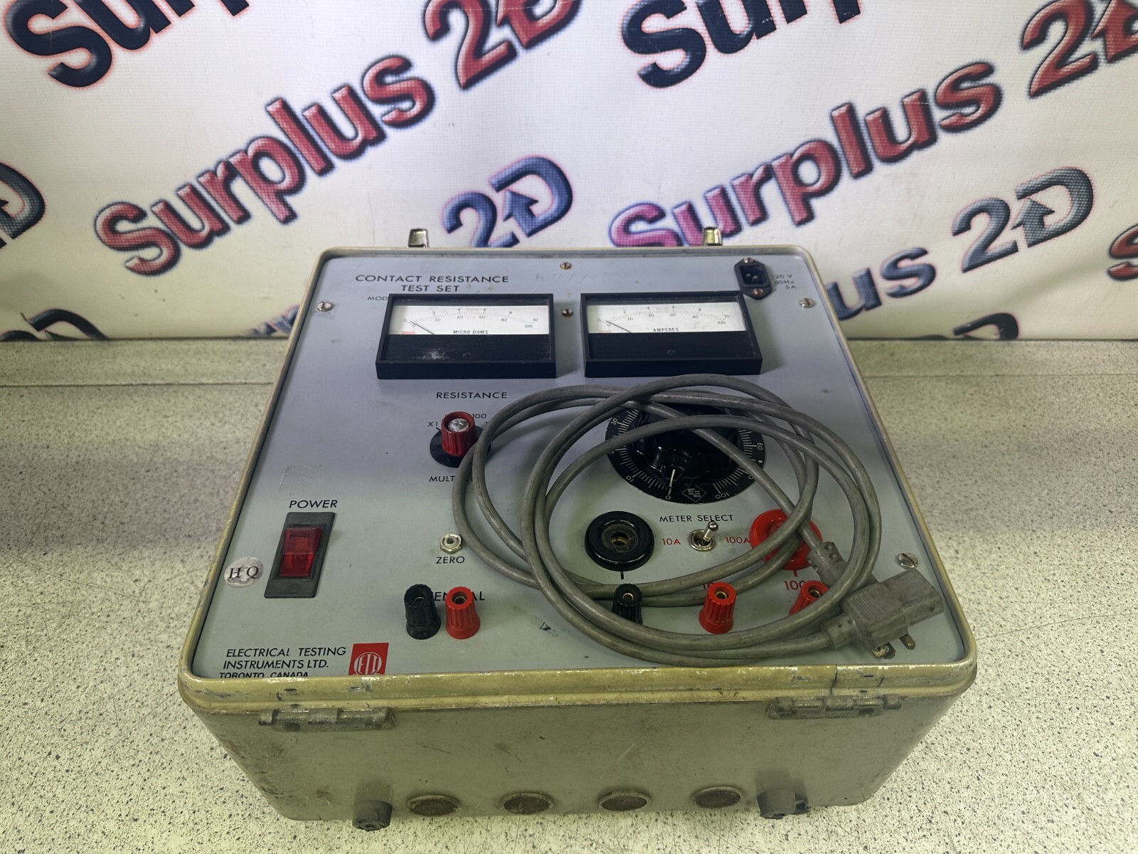 Electrical Testing Instruments CRS-100 Contact Resistance Test Set