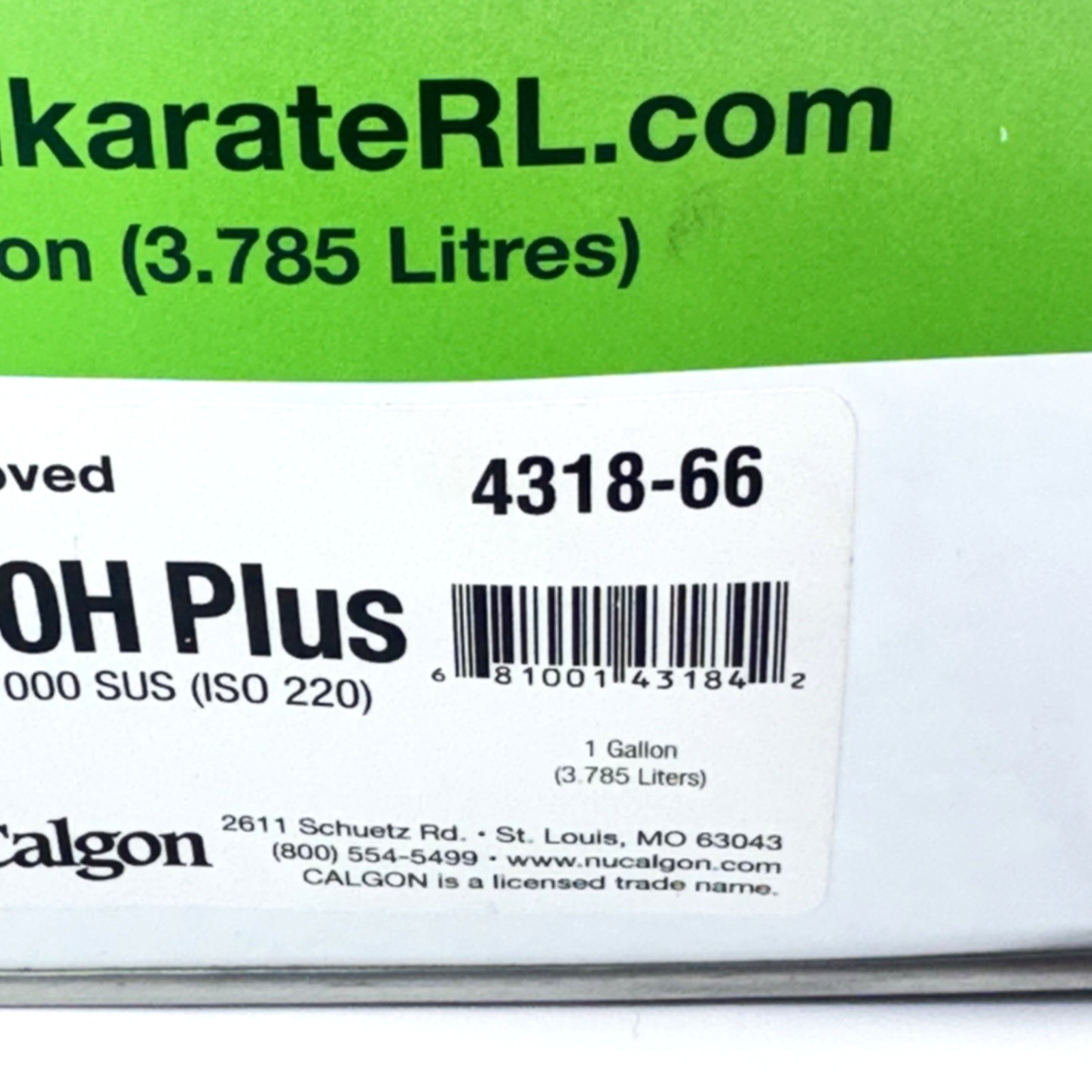 Nu-Calgon 4318-66 Emkarate RL220H+ Refrigeration Oil 1 Gallon OEM Replacement