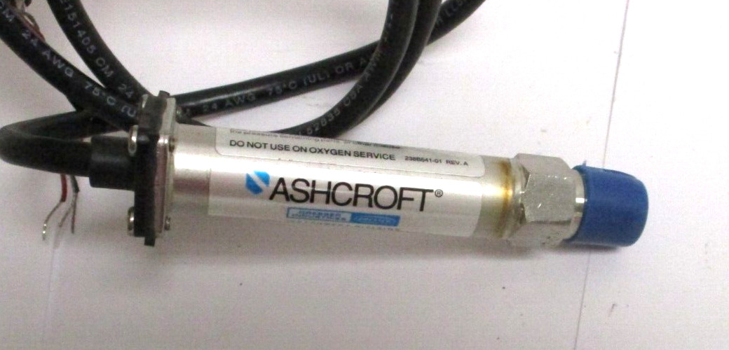 ASHCROFT PRESSURE TRANSDUCER, 1/4″ MNPT, MODEL K17M0242F220000, SURPLUS