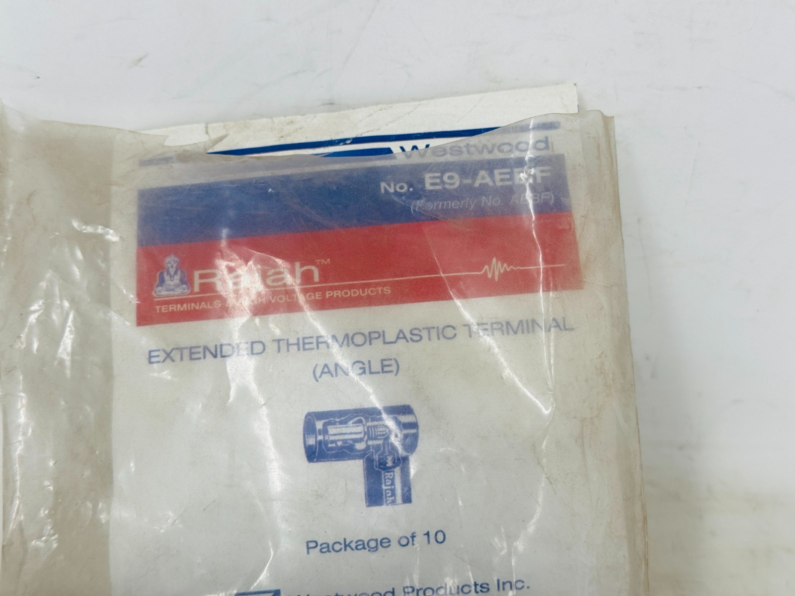 Westwood No. E9-AEBF Rajah Extended Thermoplastic Terminals Angle Pack Of 4