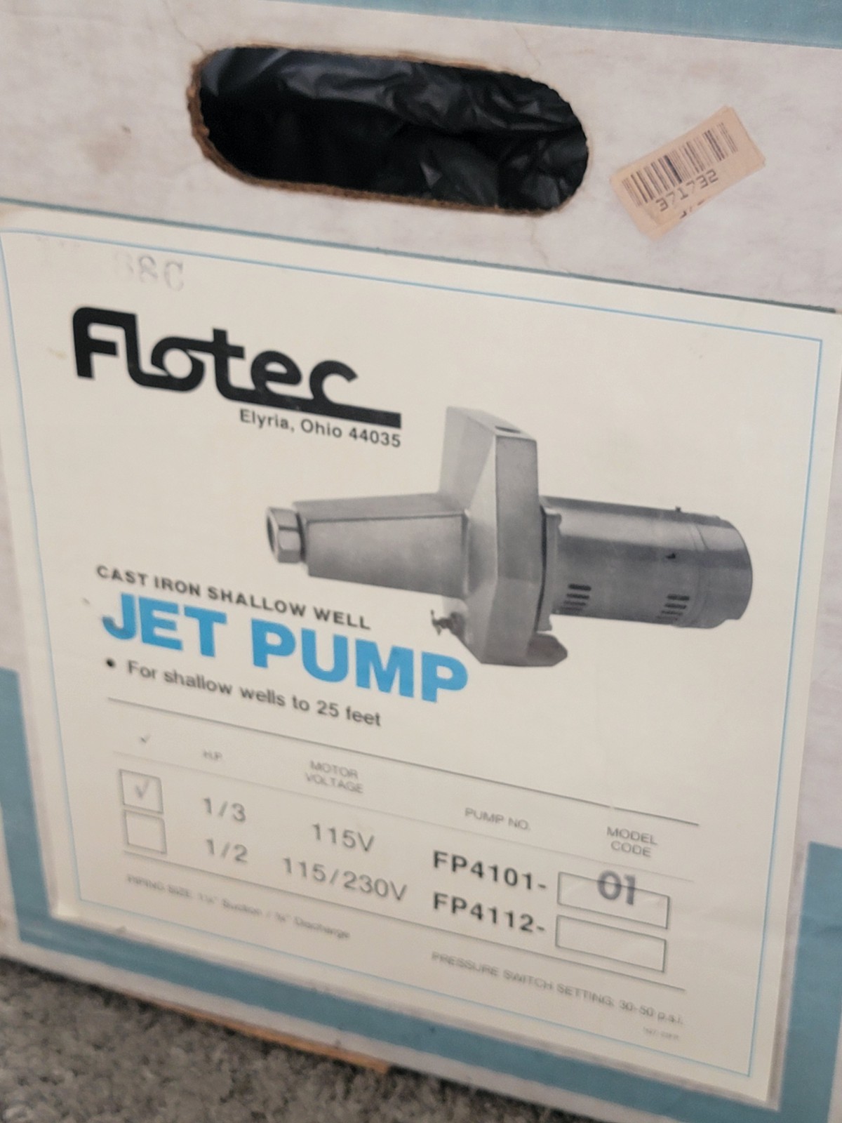 Brand New FLOTEC 115/230V SHALLOW WELL JET PUMP FP4101-01